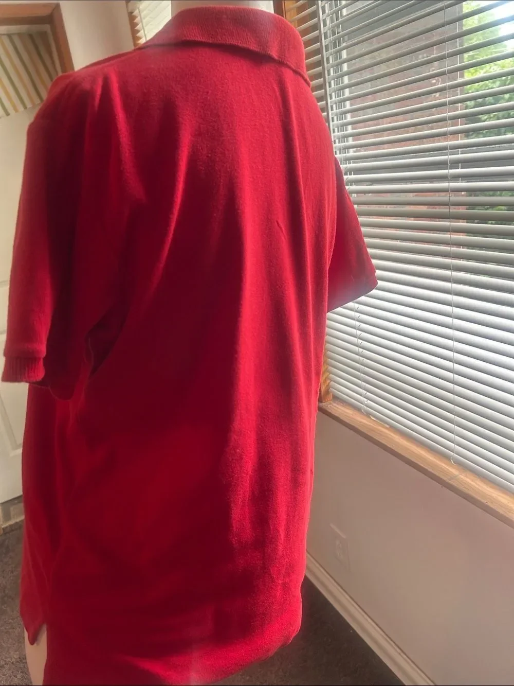 Ralph Lauren Red Short-Sleeve Button-Down Polo Shirt